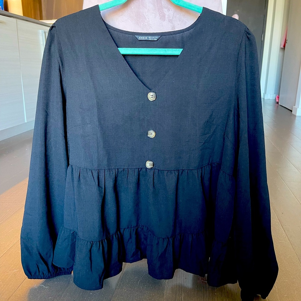 Black SHEIN blouse size XL